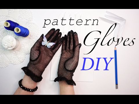 Create a Stylish Accessories Glove Tutorial for non-trench fabric. DIY Pattern Drafting  part 2