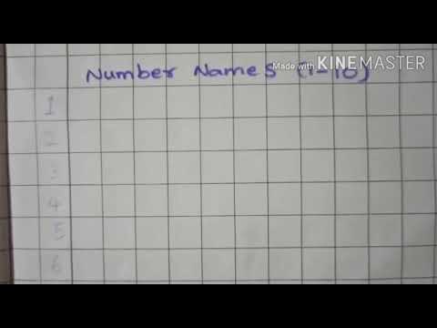Learn number names(1-10) UKG kids maths