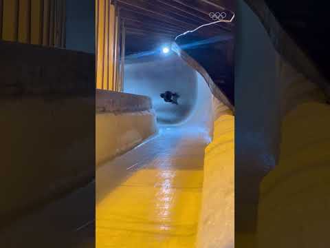 Blink and you'll miss Luge! 😳🤯📹: @leon_felderer #Olympics #Sports