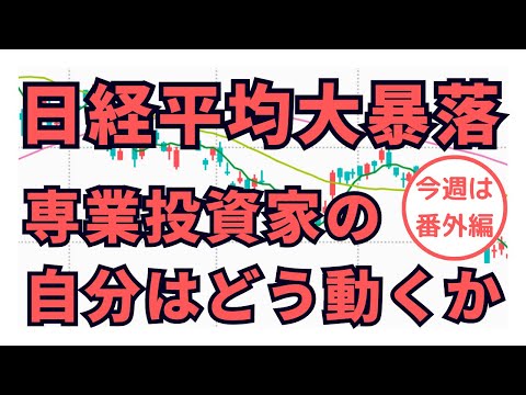 日経平均大暴落！専業投資家はどう動くか