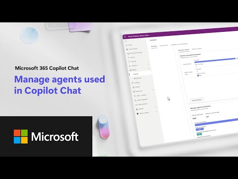 Microsoft 365 Copilot Chat - Manage agents demo