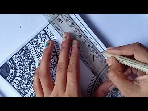 Corner mandala art || easy mandala art