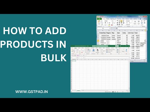 How To Add Products In Bulk