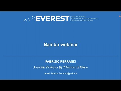 2. EVEREST project webinar: Bambu