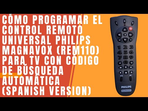 Cómo programar el control remoto universal Philips Magnavox Para TV con código Búsqueda Automática