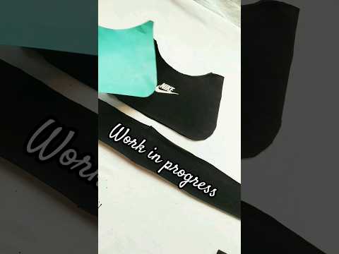 Sneak peek - baguette bag. Thrift flip Nike transformation. #thriftflip #sewingtutorial #nike #bags