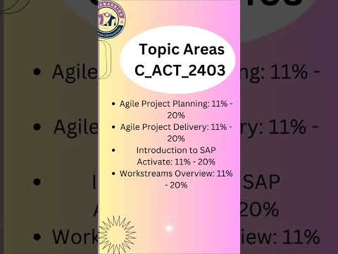 10. C_ACT_2403 SAP Certified Associate – Project Manager - SAP Activate
