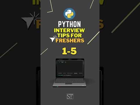 Python Interview Tips for Freshers Series video 1 (tips 1-5) #python #pythoninterview #codingshorts
