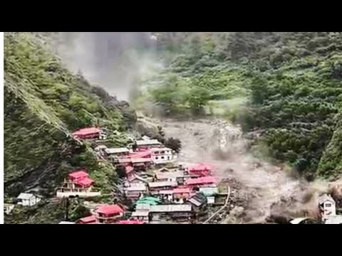 उत्तरकाशी के पास धराली में बादल फटा - अचानक आई बाढ़ से भीगा गांव | अगस्त 2025 #rasidahamad 