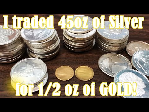 I traded 45 oz of Silver Bullion for a Half an Ounce of GOLD??? Which coins did I buy??? 90% or 999?