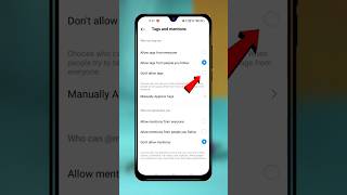 Instagram Tagging kaise off kare 📴 Instagram Tag settings #shorts