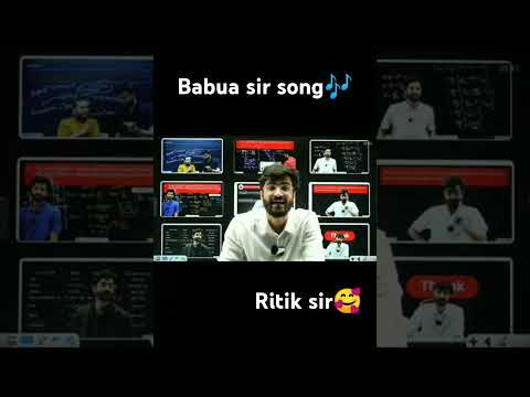 ritik sir song🎶 in live class#jeebatch #physicswallah#ritiksir #shorts#iguess#class10#hiphop#music