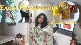PRODUCTIVE exam preparation vlog /College student  / Hanna Shajohn  