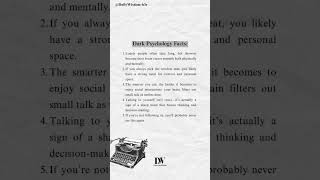 Unfiltered Dark Psychology Facts #darkpsychology #humanbehavior #realitycheck