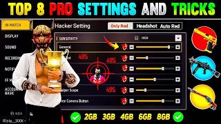 Free Fire Max Auto Headshot Trick 2026 Sensitivity | 2gb, 4gb, 6gb Ram Headshot Sensitivity Setting
