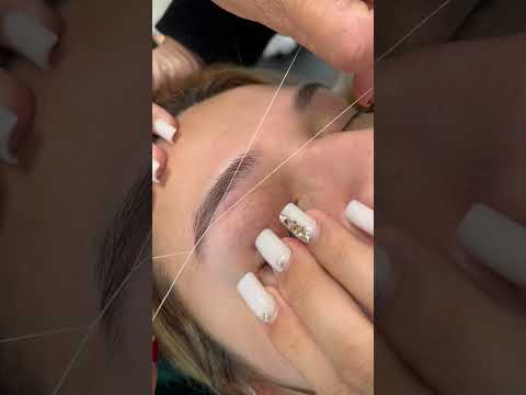 Eyebrows threading tutorial ✨✨ #threadingeyebrow #eyebrowtutorial #eyebrow s row