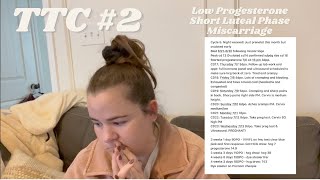 TTC Journey Baby #2 | Low Progesterone, Short Luteal Phase, TW Miscarriage