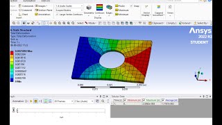 A plate with hole |Axial load analysis on ANSYS | Ansys for Beginners |Static Structural Tutorial-04