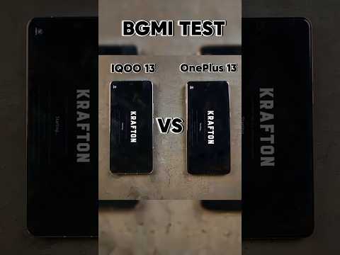 OnePlus 13 Vs IQOO 13 BGMI Test #shorts #bgmi #pubgmobile