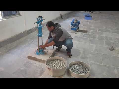 Impact value test for coarse aggregate