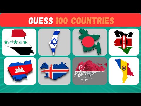 GUESS THE COUNTRIES BY THEIR MAP