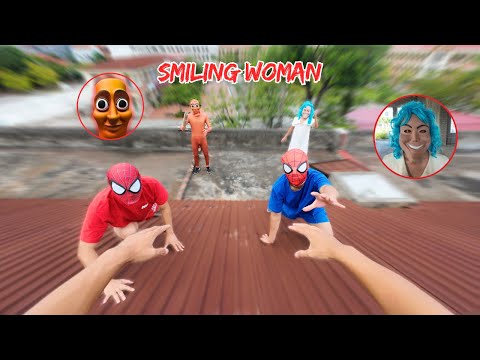 SPIDER-MAN PARKOUR POV ESCAPE TUNG TUNG SMILING WOMAN REAL LIFE ( Horror Parkour POV )