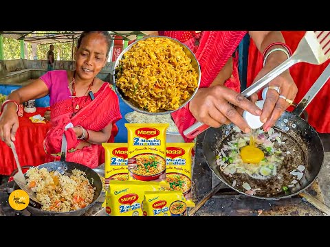 Jonha Falls Aunty Ki Jharkhandi Style Anda Maggi In Ranchi Rs. 50/- Only l Ranchi Street Food