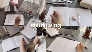 law student study vlog 💌 lots studying, finals season, being productive...