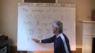 Mathematics - Computing an Average using an "over/under" method