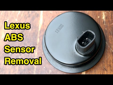 How to remove ABS wheel speed sensor on rear wheel drive cars - Toyota/Lexus example.