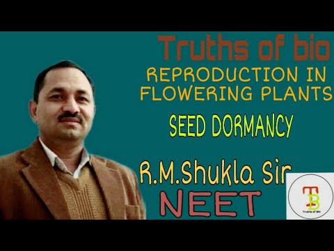 Seed Dormancy, Seed Viability, Development of fruit, true & false fruit NEET 2020 BY: R.M.Shukla Sir