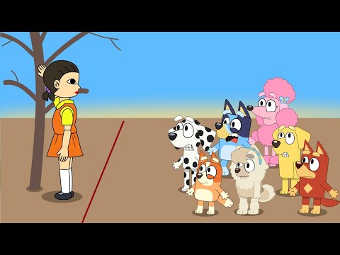 Bluey And Friends In The SQUID GAME - Bingo Funny Animation