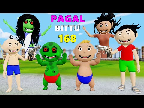 Pagal Bittu Sittu 168 | Bhoot Wala Cartoon | Pagal Beta | Desi Comedy Video