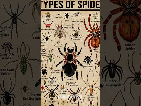 Types Of Spiders | Part- 4 #shorts