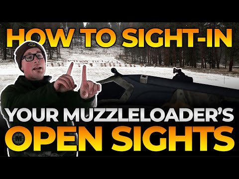 How to Sight-In Your Open-Sight Muzzleloader! #muzzleloader #muzzleloaders #hunting #howto