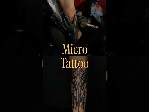 Stunning Abstract Gothic Tattoo by Micro Tattoo Studio | Unique Ink Art #tattoo