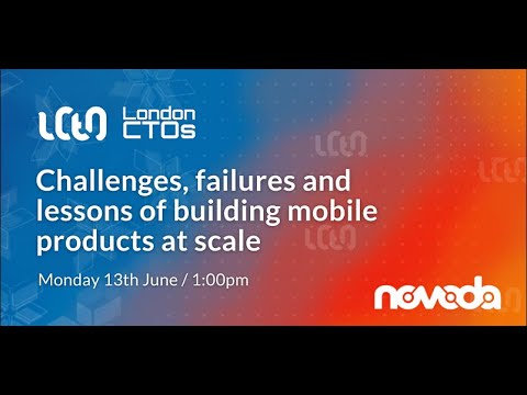 Challenges, failures and lessons of building mobile products at scale June 13th Monday 1pm