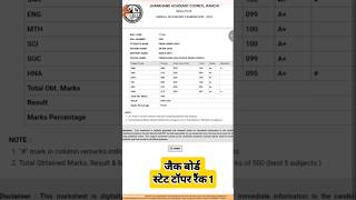 Jac Board State Topper Rank 1 #jacboard #result2026