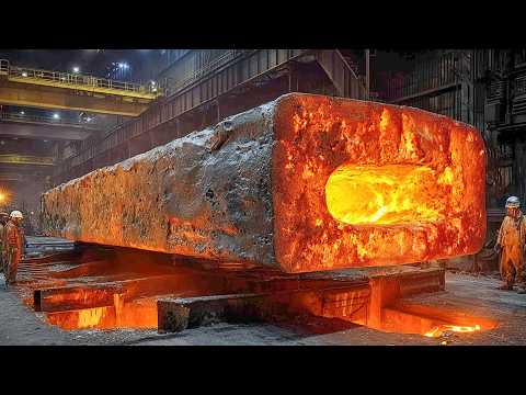 From Liquid Steel to Railway Wheels - Inside Modern Heavy Duty Production Mills - Amazing Technology