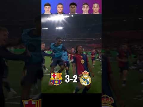 BARCELONA vs REAL MADRID COPA DEL REY FINAL 2024-25 CHAMPIONS! #football