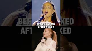Ariana Grande Voice Before and After WICKED #shorts #arianagrande #wicked