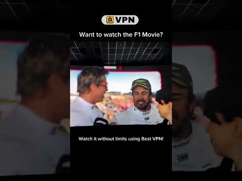 Watch the F1 Movie from Anywhere! 🌍 Stream Fast with Best VPN 🏁  | F1® The Movie #f1 #shorts