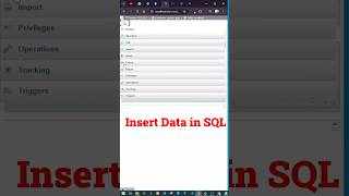 Insert Data in SQL in 30 Seconds 😱🔥 #ytshorts #viralshorts #youtubeshorts