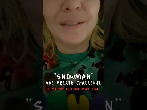 The Snowman Challenge tougher than it looks 😂☃️ - Team Sia