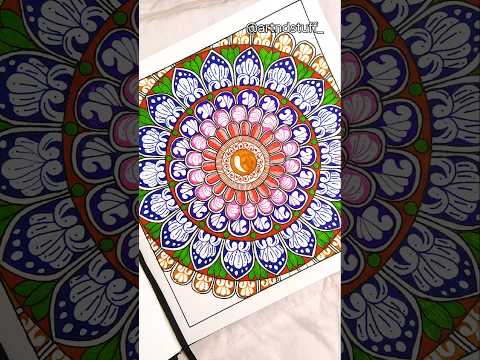 Easy Mandala Art for Beginners 💖#youtubeshorts #mandalaart #easymandalaart #mandaladrawing