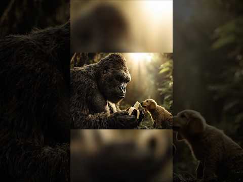 Kong Fought Like a Demon to Save an Angel 🦍❤️🐶 | Kong movie | Bigfoot movie