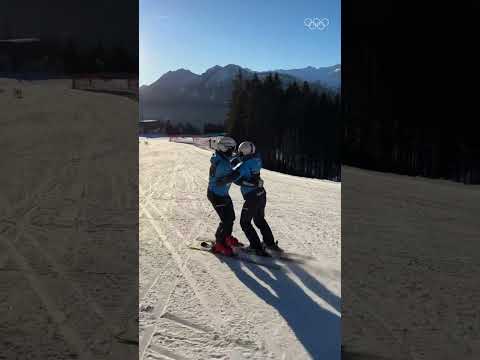 An Italian waltz on the Italian slopes. 🎶⛷️🇮🇹