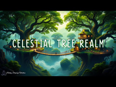 Celestial Tree Realm - Enchanted Sky Sanctuary | Meditative Healing & Energy Restoration | 222Hz