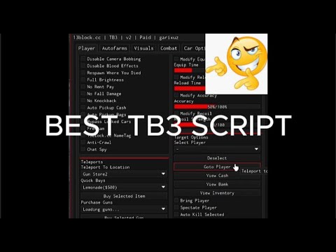 The best tb3 script working dupe n inf money