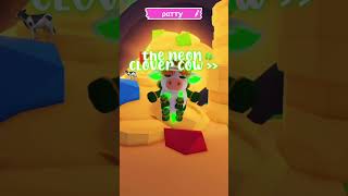NEON CLOVER COW! 🍀🐄 #adoptmeroblox #adoptmeedit #adoptmepreppy